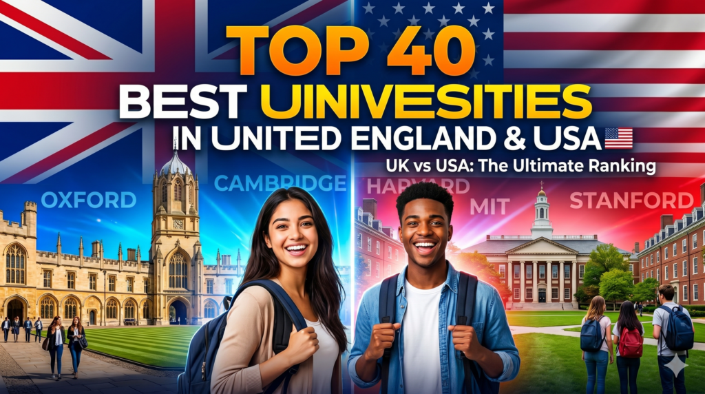 Top 40 best university in united England and usa