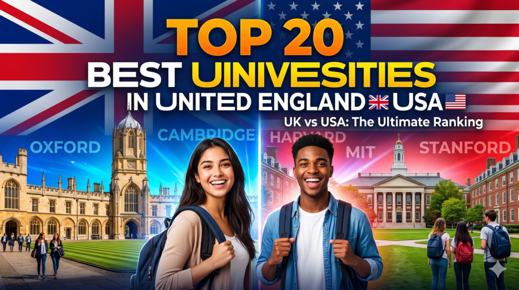 Top 20 best university in united England and usa
